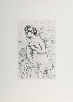 Baigneuse debout, a mi-jambes, Etching on Laid Paper After Pierre-Auguste Renoir