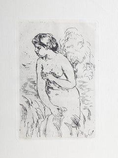 Baigneuse debout, a mi-jambes, Etching on Laid Paper After Pierre-Auguste Renoir