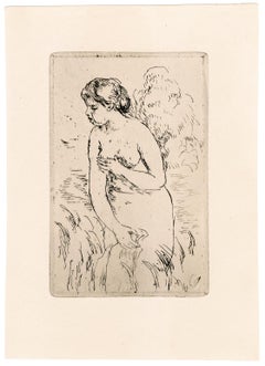 'Baigneuse Debout, à Mi-Jambes' — French Impressionism