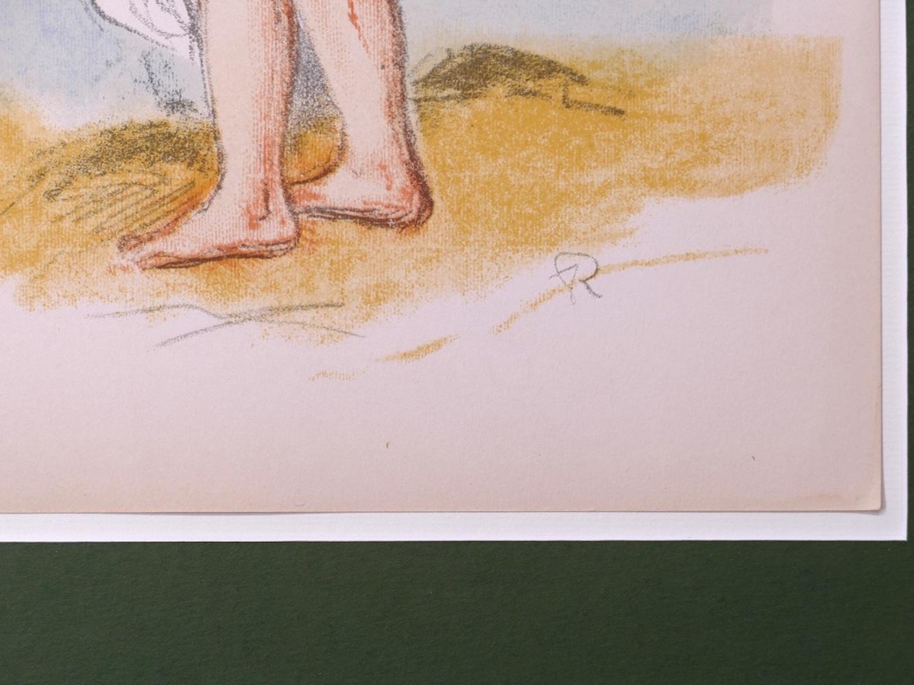 Baigneuse Debout, en Pied (Baigneuse debout) - Lithographie d'après Renoir - Print de Pierre-Auguste Renoir