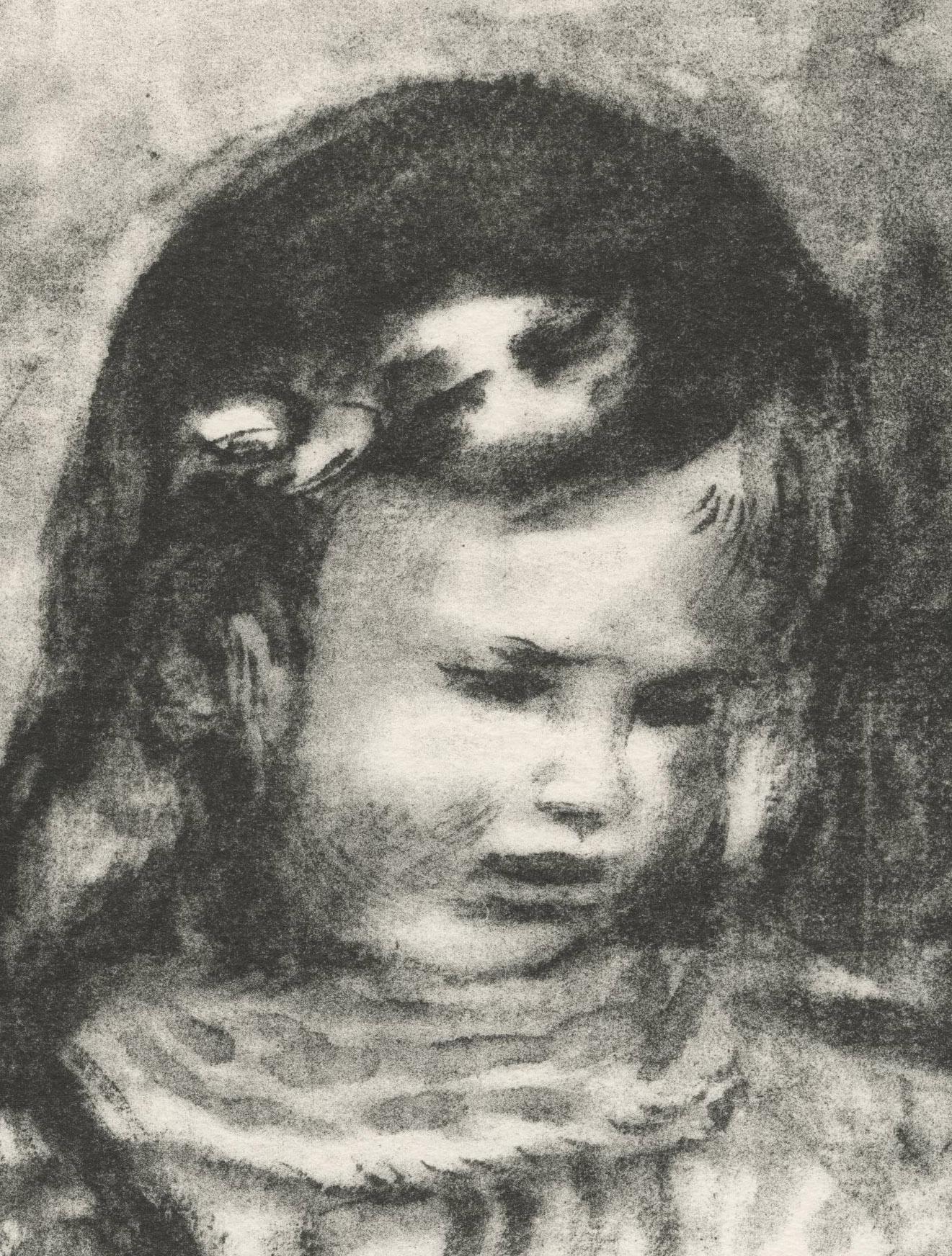 Claude Renoir, la Tete Baisee (Claude Renoir, Head Lowered) - Print by Pierre-Auguste Renoir
