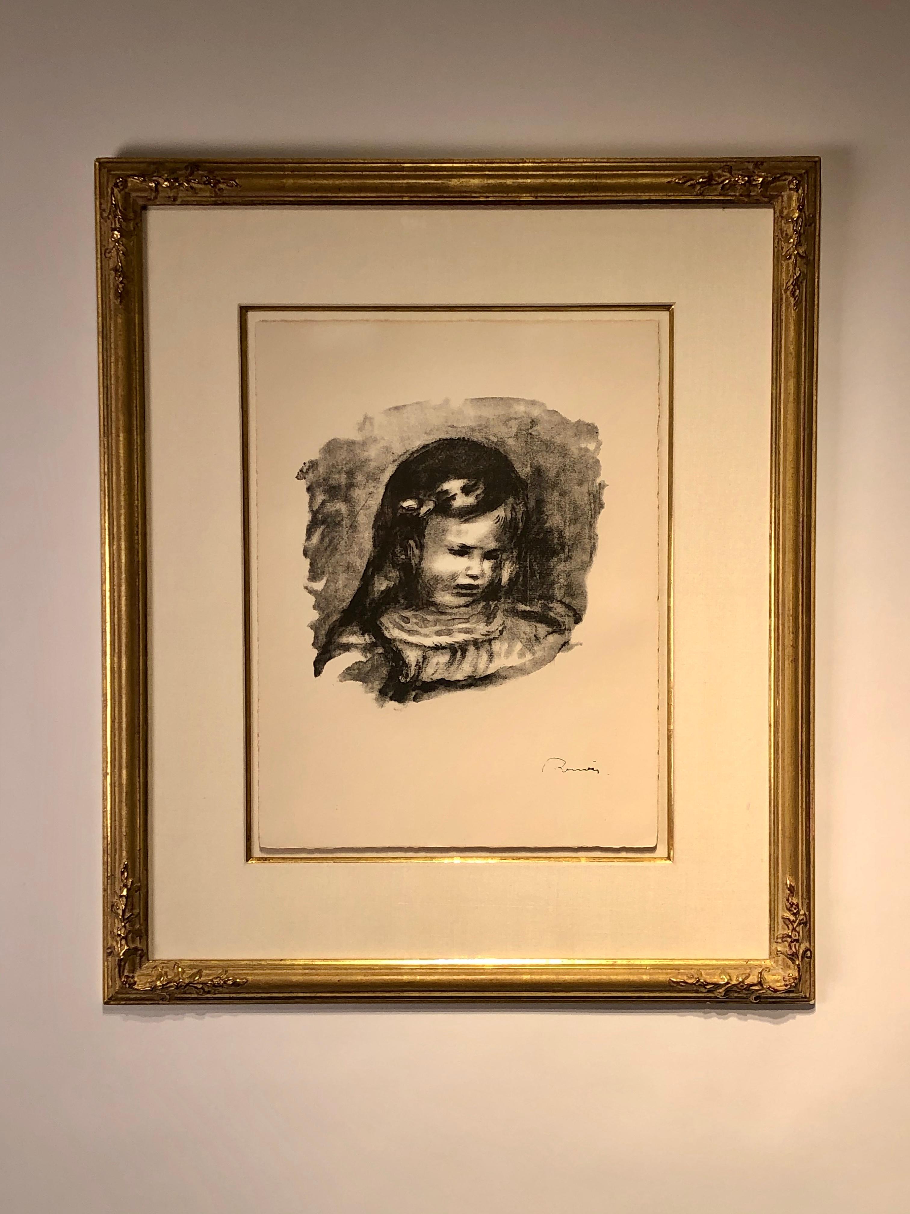 Claude Renoir, le tete baissee - Print by Pierre-Auguste Renoir