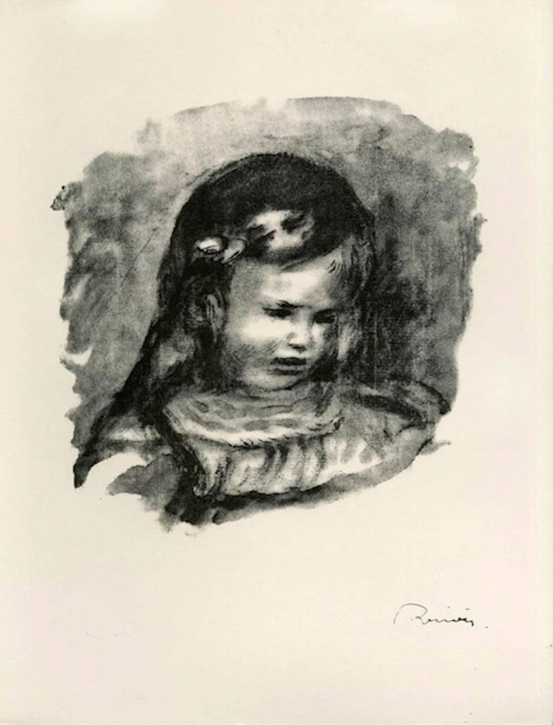 Pierre-Auguste Renoir Figurative Print - Claude Renoir, le tete baissee