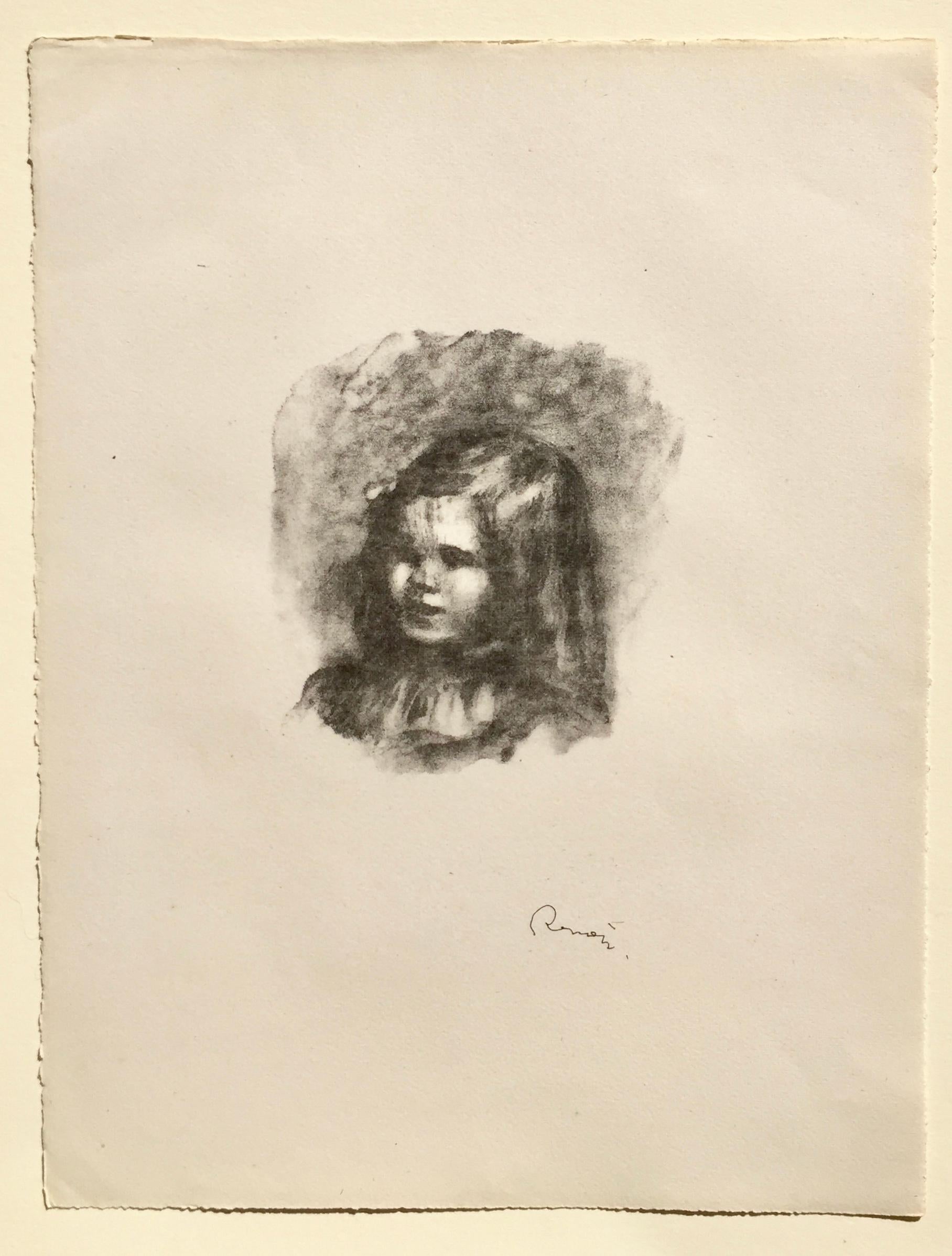 Claude Renoir, Tourne a Gauche - Impressionist Print by Pierre-Auguste Renoir