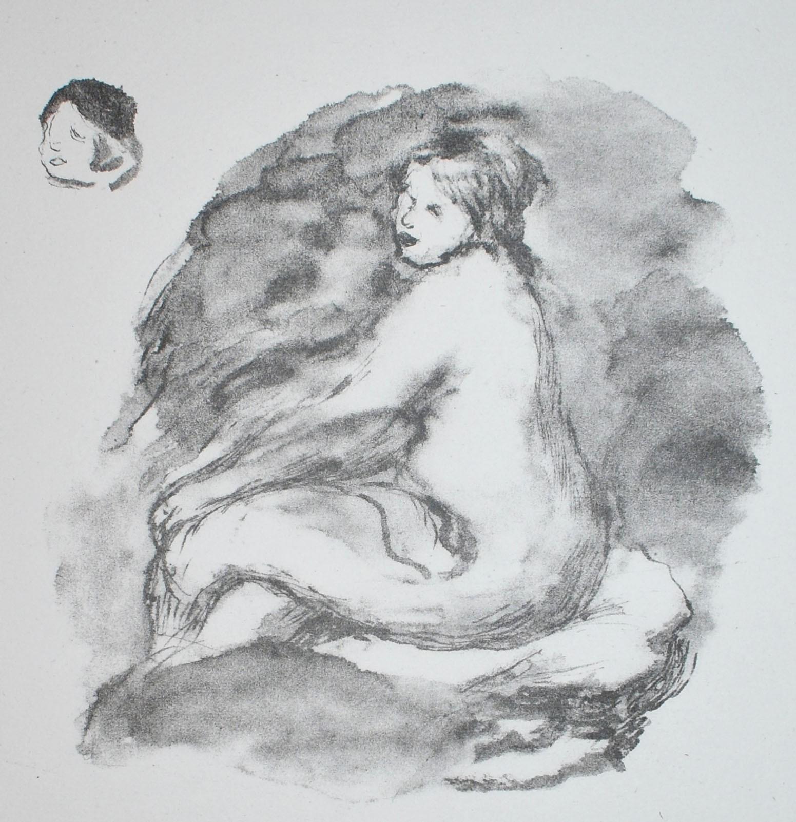 Etude de Femme Nue, Assise (Variante) - Print by Pierre-Auguste Renoir