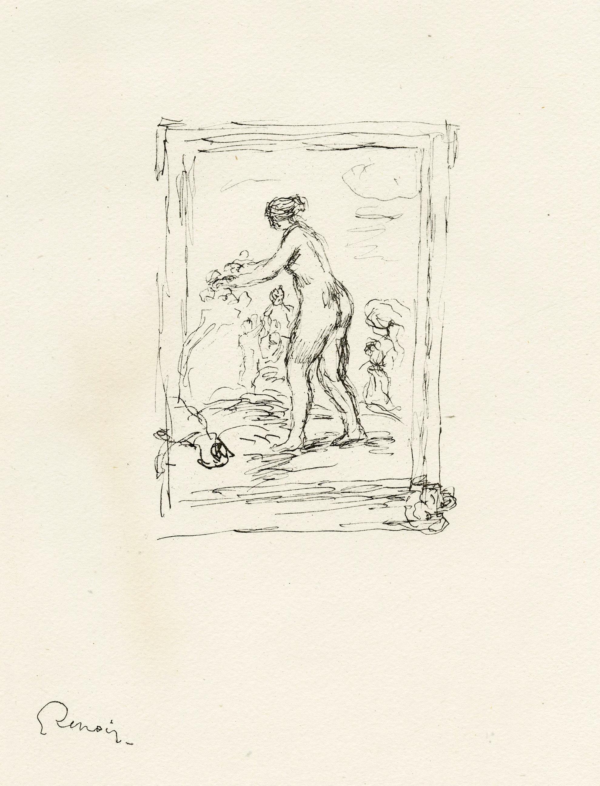 Pierre-Auguste Renoir Nude Print - Femme au cep de vigne, 2e variante (Woman by the Grapevine, 2nd version)
