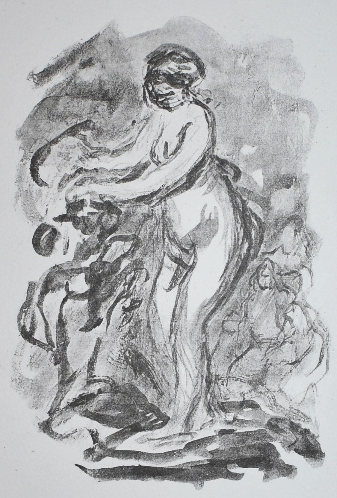 Femme au Cep de Vigne (Woman by the Grape Vine), 1st variant - Print by Pierre-Auguste Renoir
