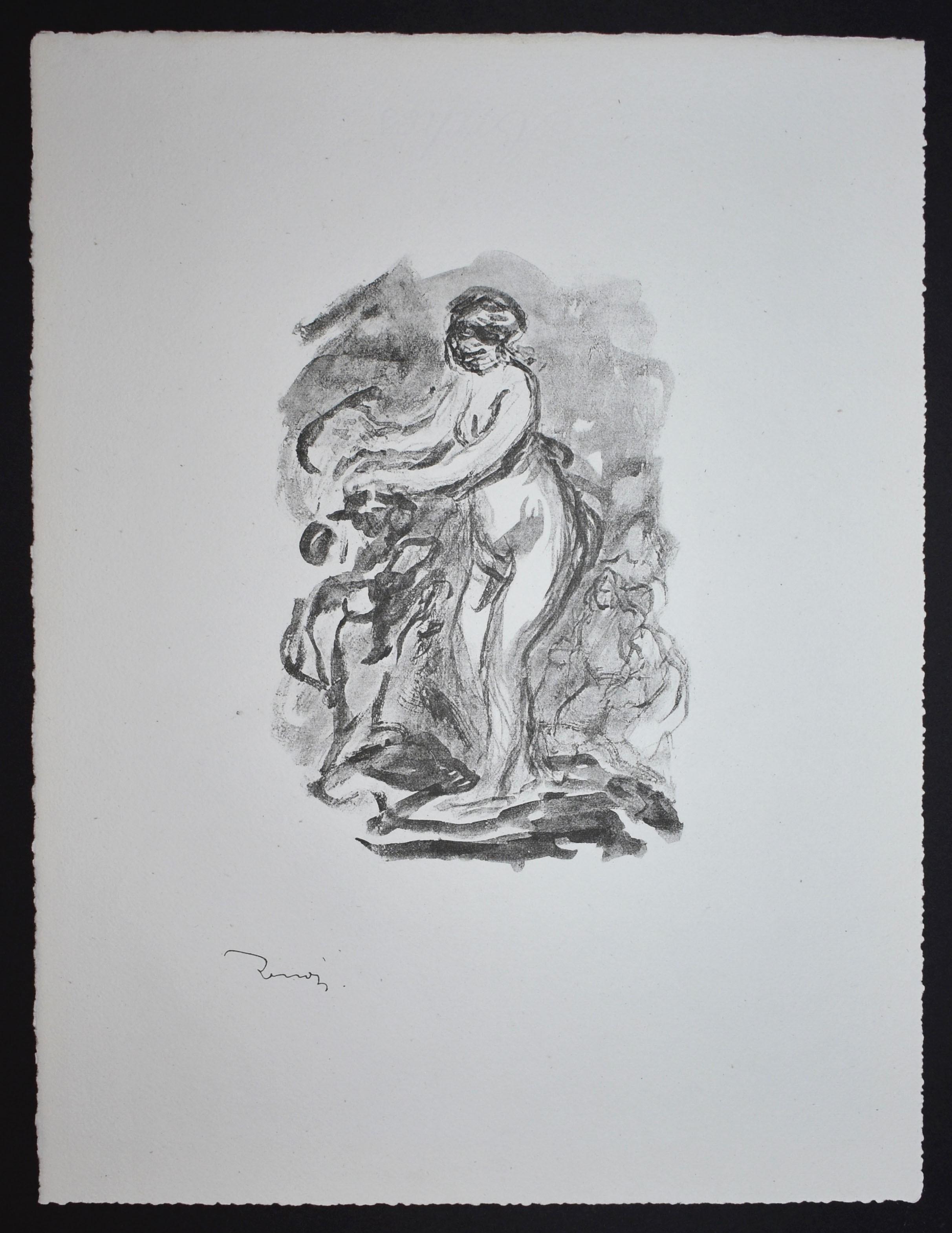 Pierre-Auguste Renoir Figurative Print - Femme au Cep de Vigne (Woman by the Grape Vine), 1st variant