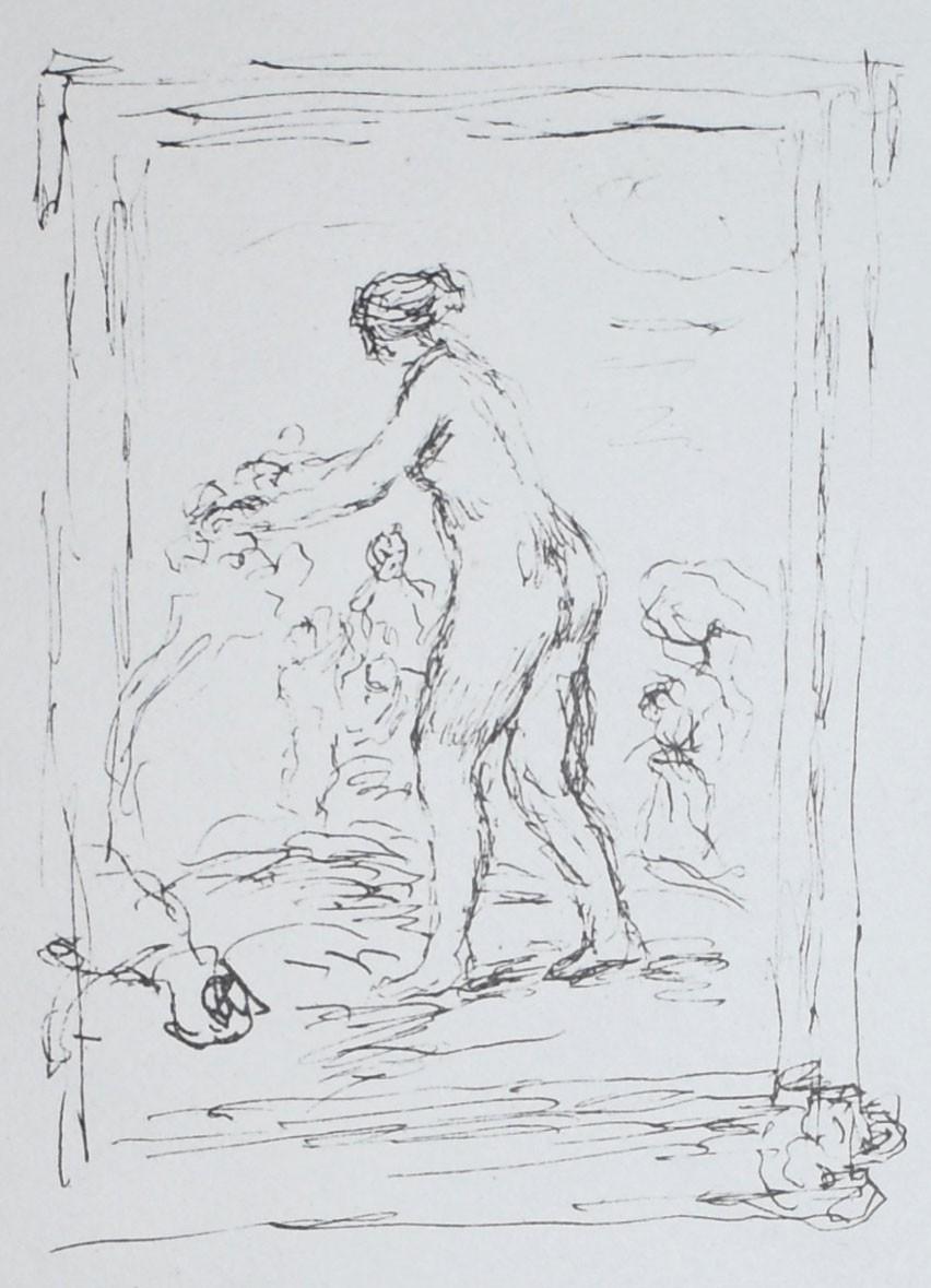 Femme au Cep de Vigne (Woman by the Grape Vine), 2nd variant - Print by Pierre-Auguste Renoir