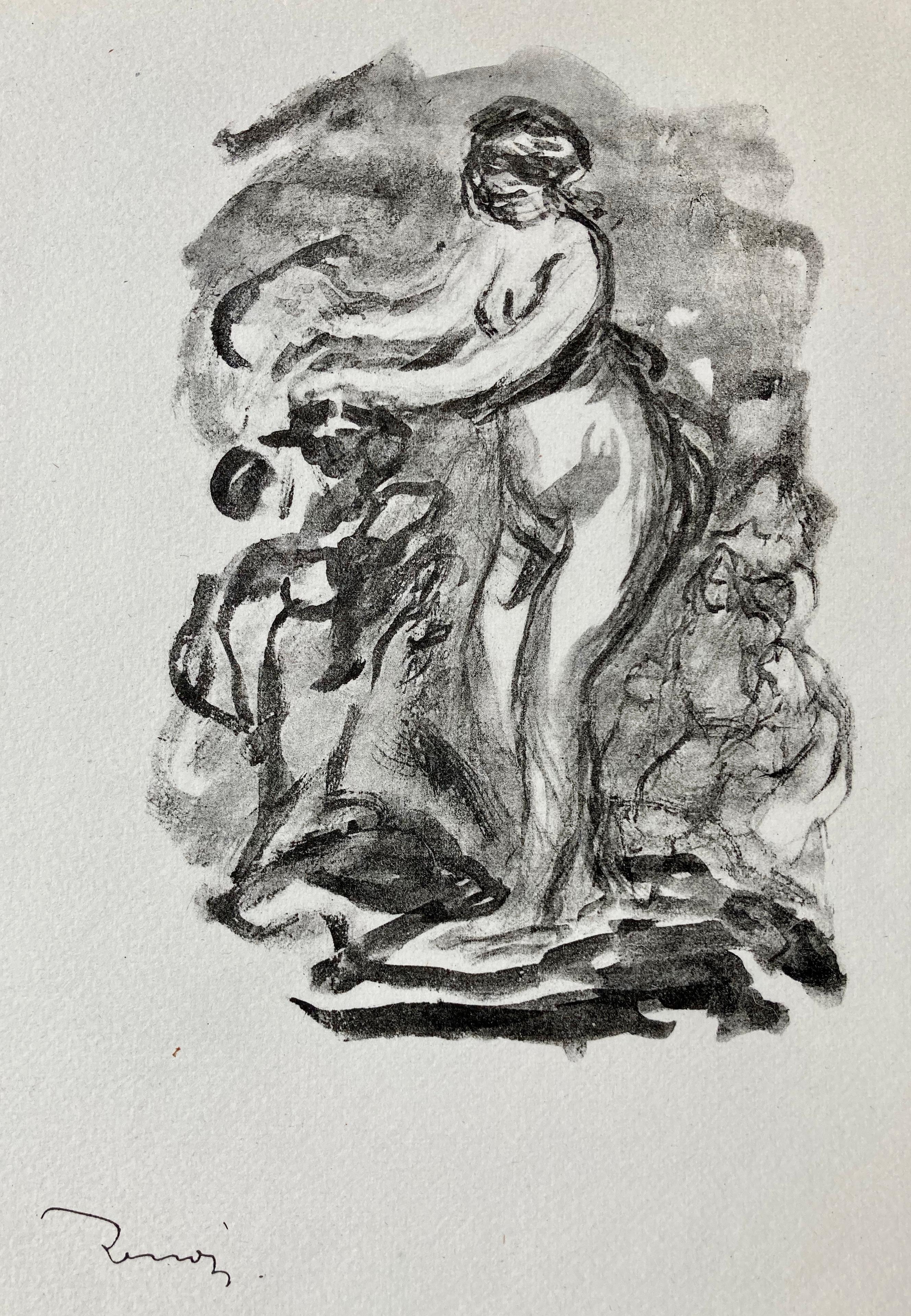 FEMME AU CEP DE VIGNE  (Woman By The Grapevine)  - Print by Pierre-Auguste Renoir