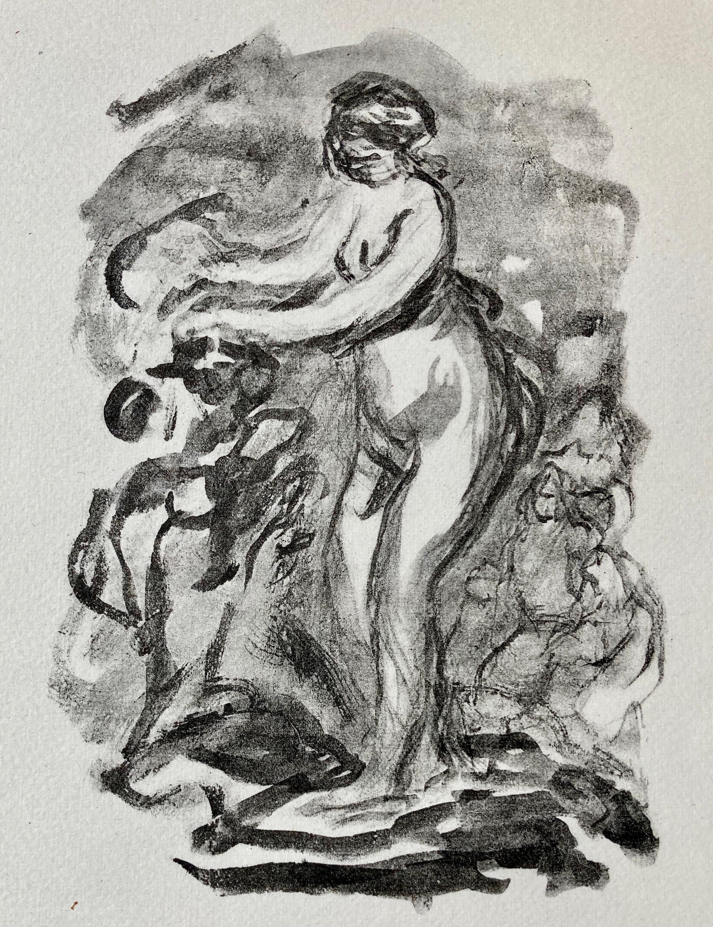 Pierre-Auguste Renoir Figurative Print - FEMME AU CEP DE VIGNE  (Woman By The Grapevine) 