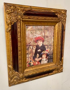 « Deux sœurs sur la terre » impressionniste Impression d'après Pierre-August Renoir