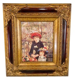 Impressionistic "Two Sisters On the Terrace"  Print after Pierre-August Renoir 