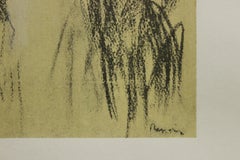 Jeune Fille au Chapeau Lithograph Print, Late 20th Century, Unframed