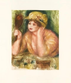 La Femme Au Mirroir (color etching from Ambroise Vollard Collection)