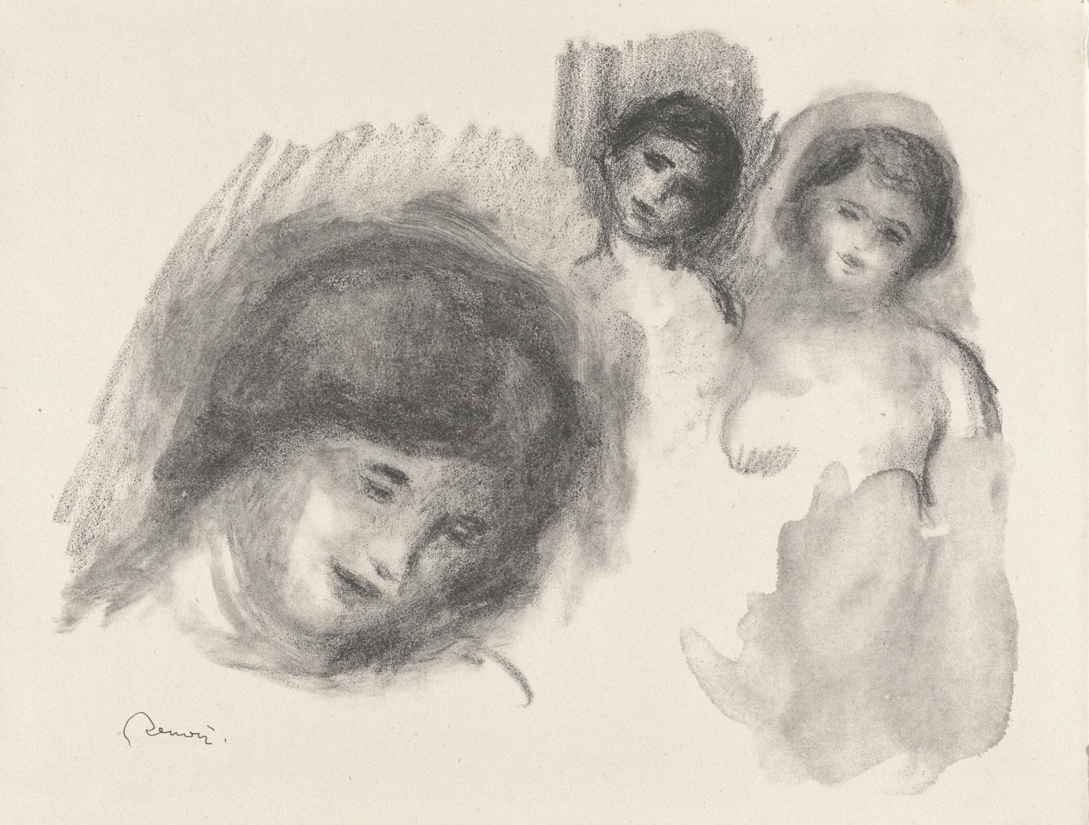 Pierre-Auguste Renoir Portrait Print - La Pierre au Trois Croquis (The Stone with Three Sketches), 1904