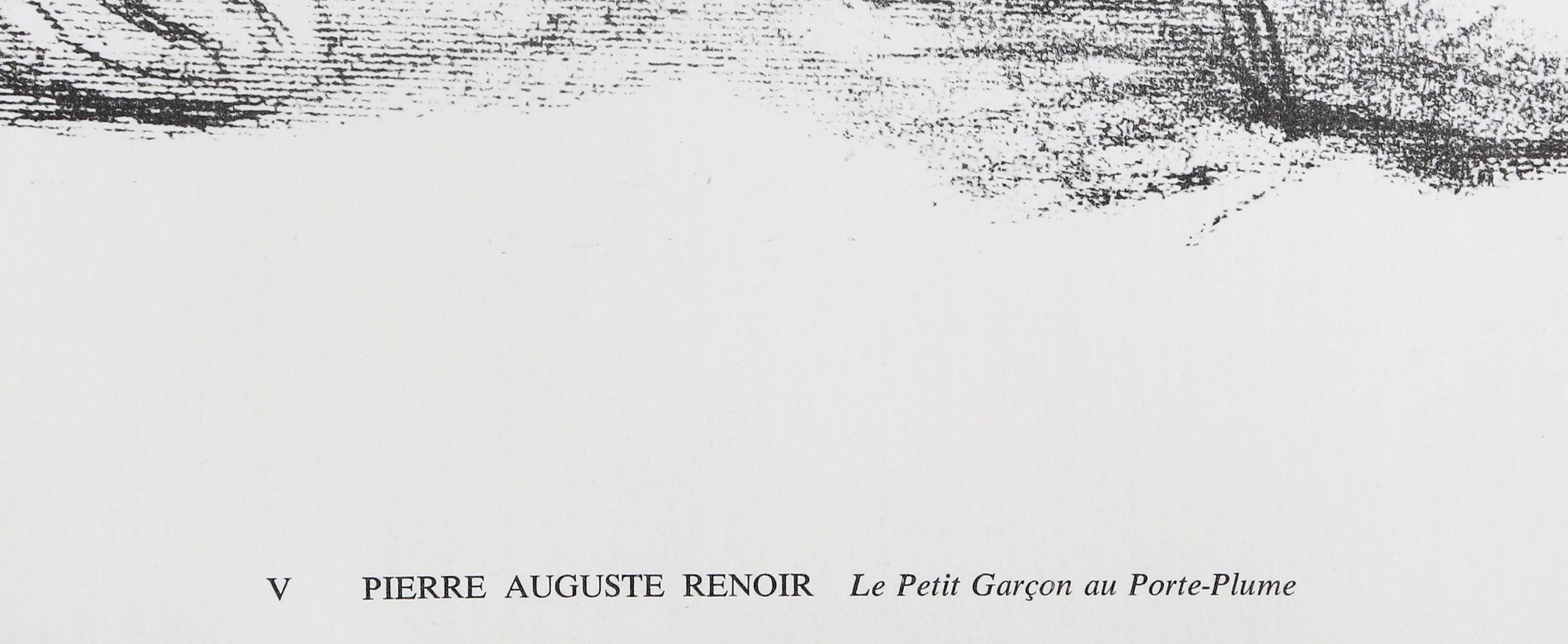 Le Petit Garcon au Porte-Plume, Lichtdruck nach Pierre-Auguste Renoir im Angebot 2