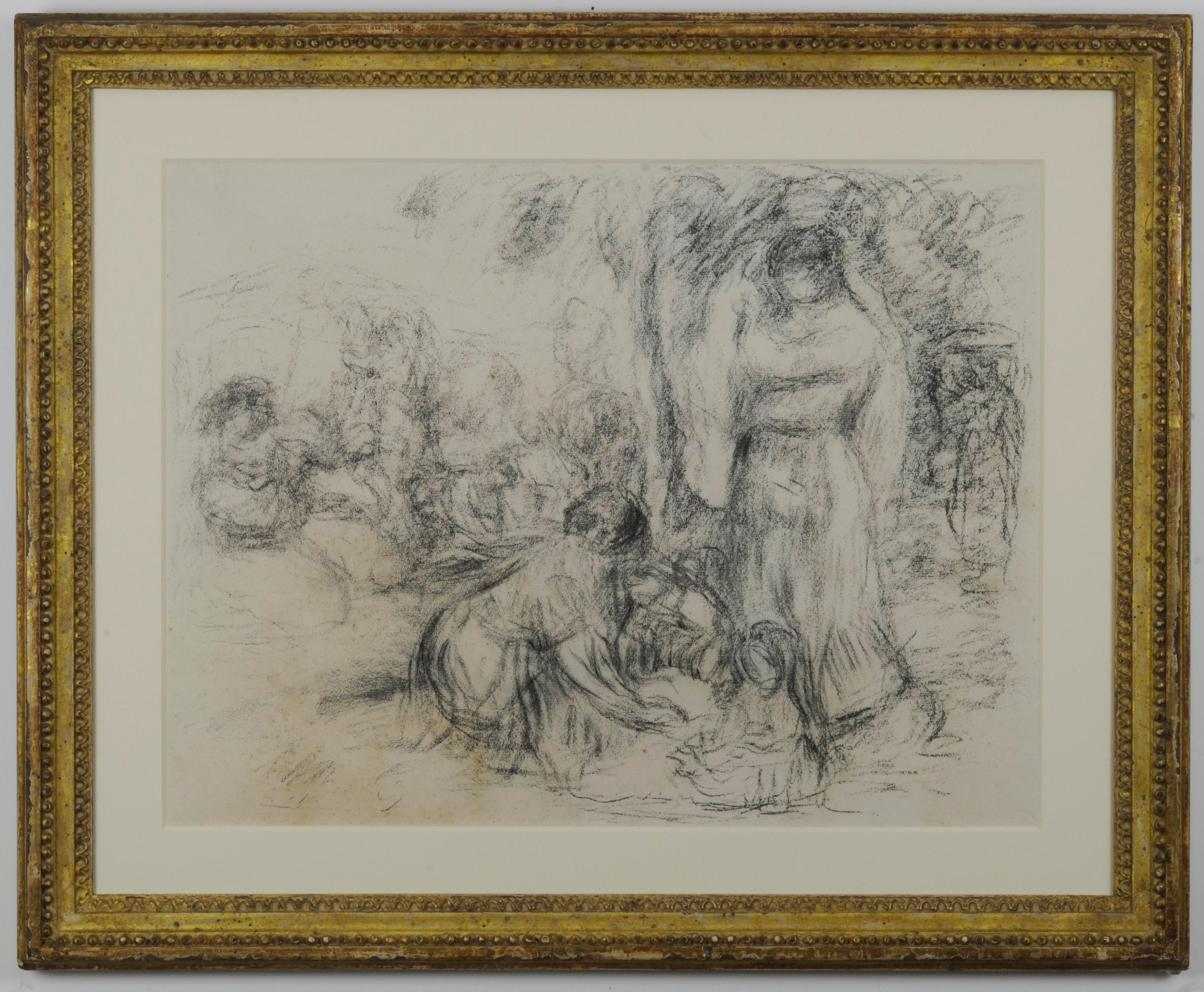 Pierre-Auguste Renoir Figurative Print – Les Laveuses, 2e Pensee (Die Washerwoman)