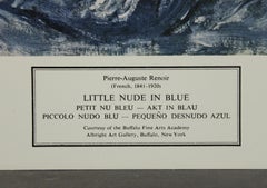 Little Nude in Blue-Poster. New York Graphic Society. Printed in Switzerland.