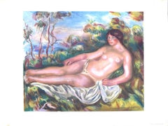 Nude Woman - Vintage Offset Poster after P. A. Renoir - Mid-20th Century