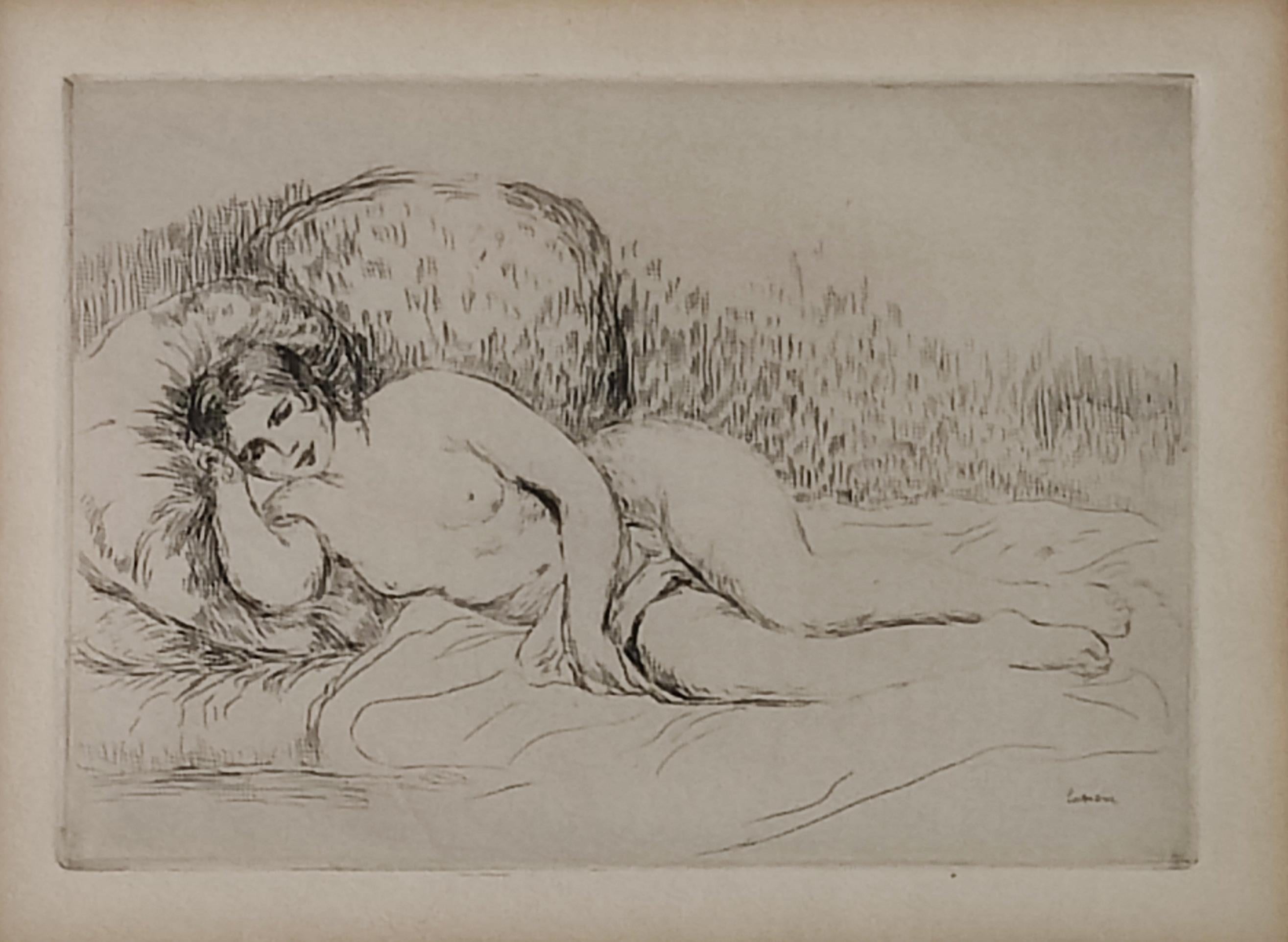 Pierre-Auguste Renoir -- Liegende Frau (Tournée à gauche) im Angebot 1