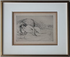 Pierre-Auguste Renoir -- Femme nue couchée (tournée à gauche)