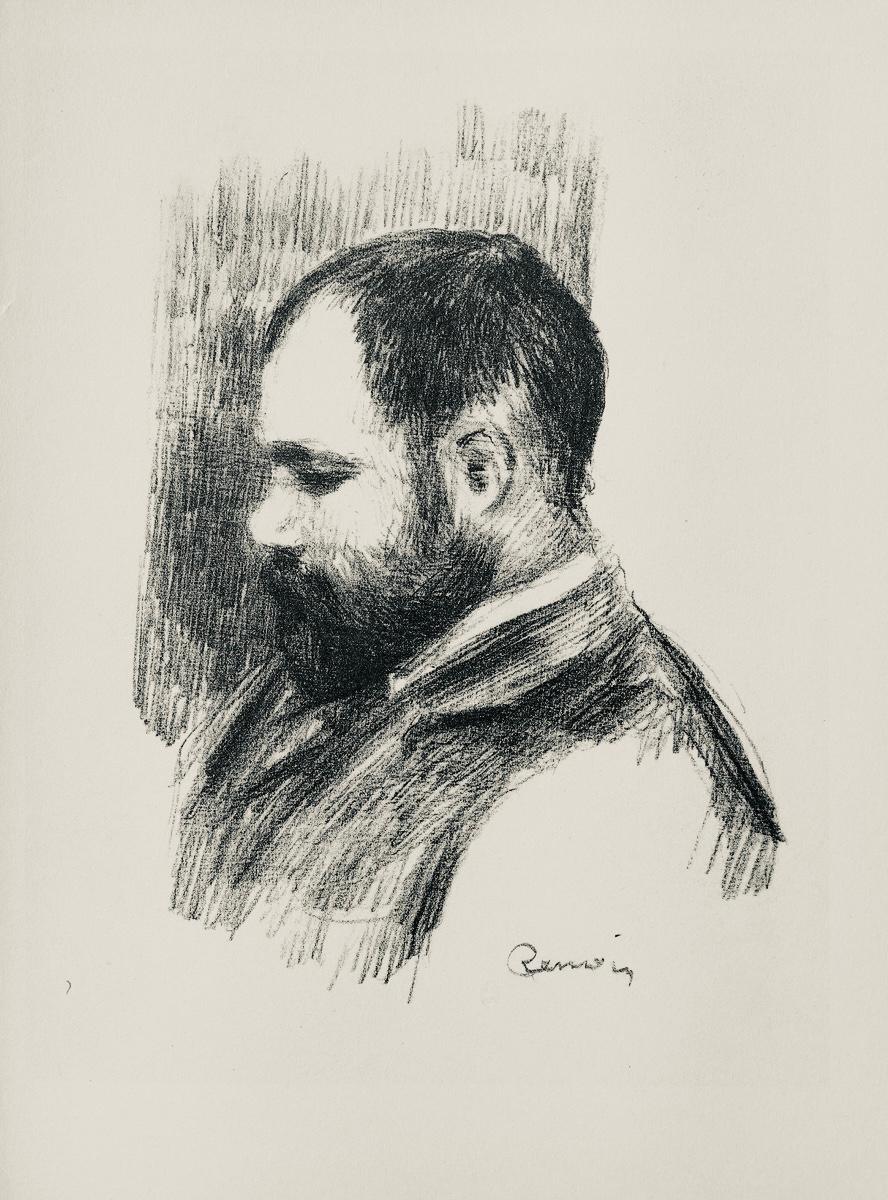 Lithograph on grand vélin Renage filigrané à la marque de l'éditeur paper. Inscription: Signed in the plate and unnumbered, as issued. Paper Size: 12.5 x 9.5 inches; image size: 10.63 x 8.27 inches. Notes: From the album, Les Lithographies de