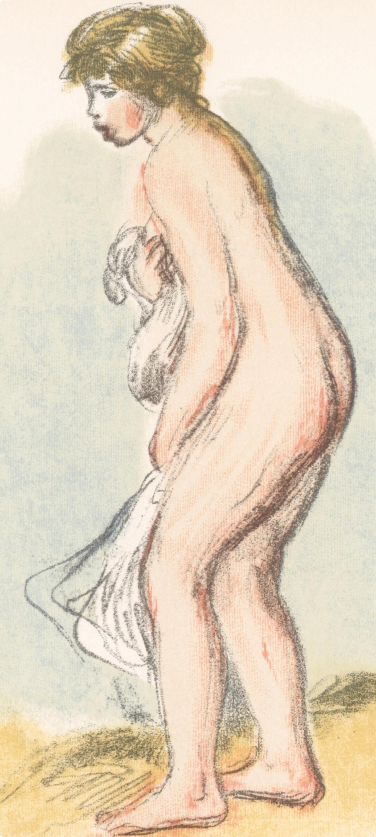 Renoir (tariff free*), Baigneuse debout, Les Lithographies de Renoir (after) - Print by Pierre-Auguste Renoir