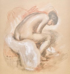 Renoir, Baigneuse s'essuyant, Seize Aquarelles et Sanguines de Renoir (after)