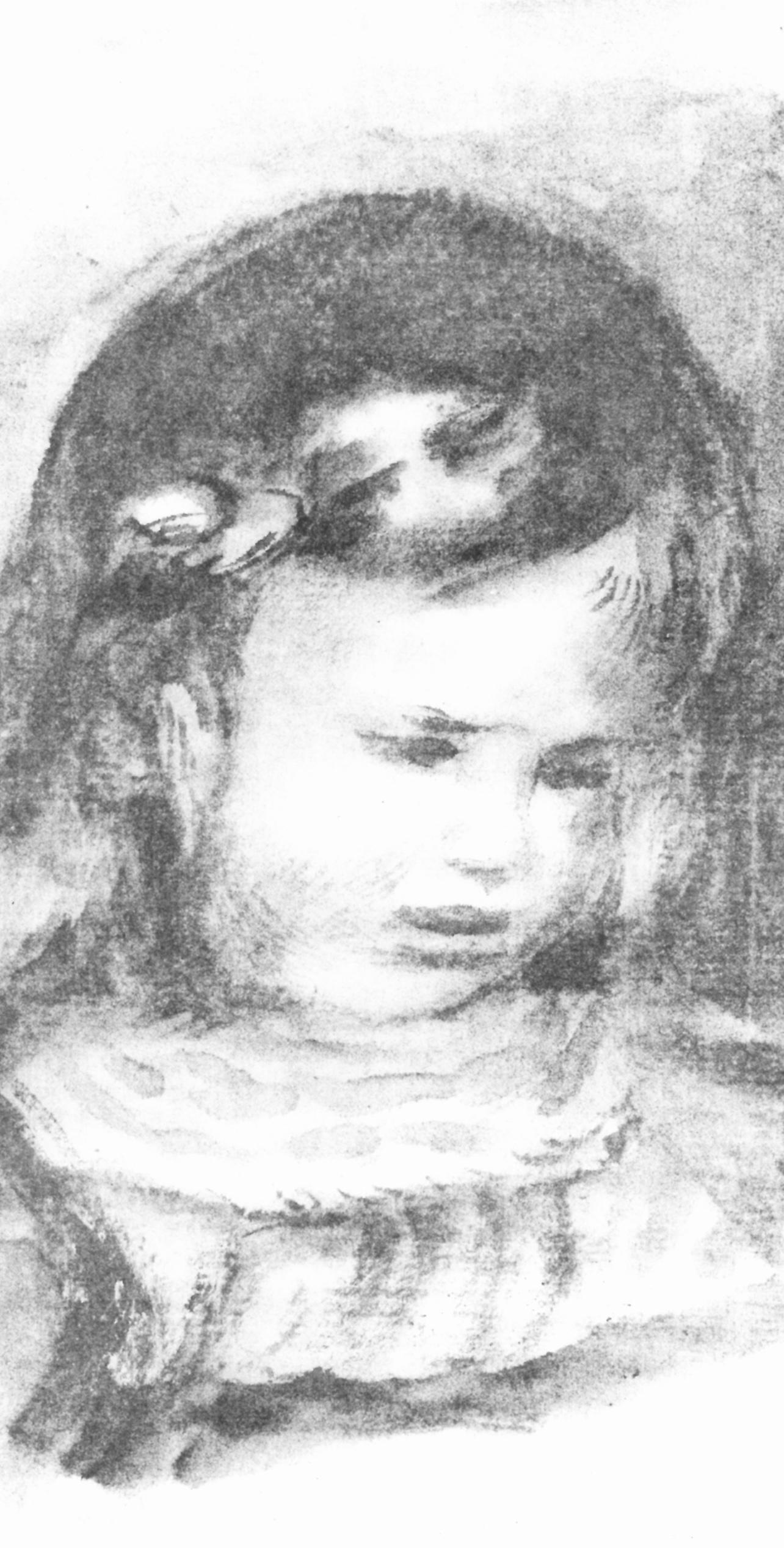Renoir (tariff free*), Claude Renoir la tête baissée (after) - Print by Pierre-Auguste Renoir