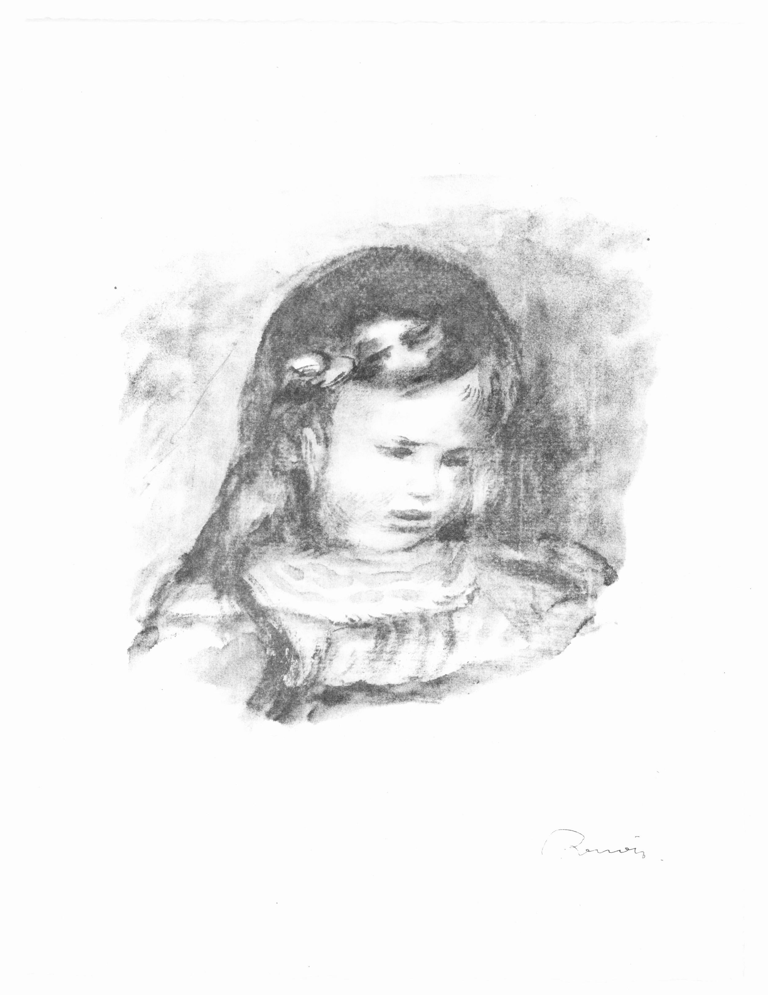 Lithograph on grand vélin Renage filigrané à la marque de l'éditeur paper. Inscription: Signed in the plate and unnumbered, as issued. Paper Size: 12.5 x 9.5 inches; image size: 10.24 x 8.27 inches. Excellent condition. Notes: From the album, Les