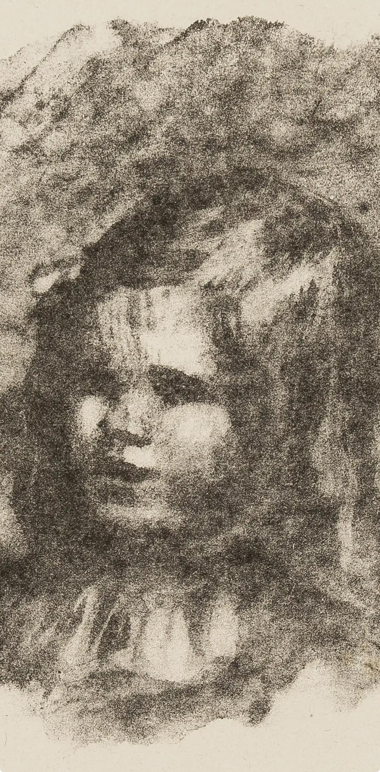 Renoir, Claude Renoir tourné à gauche, Les Lithographies de Renoir (d'après) - Print de Pierre-Auguste Renoir