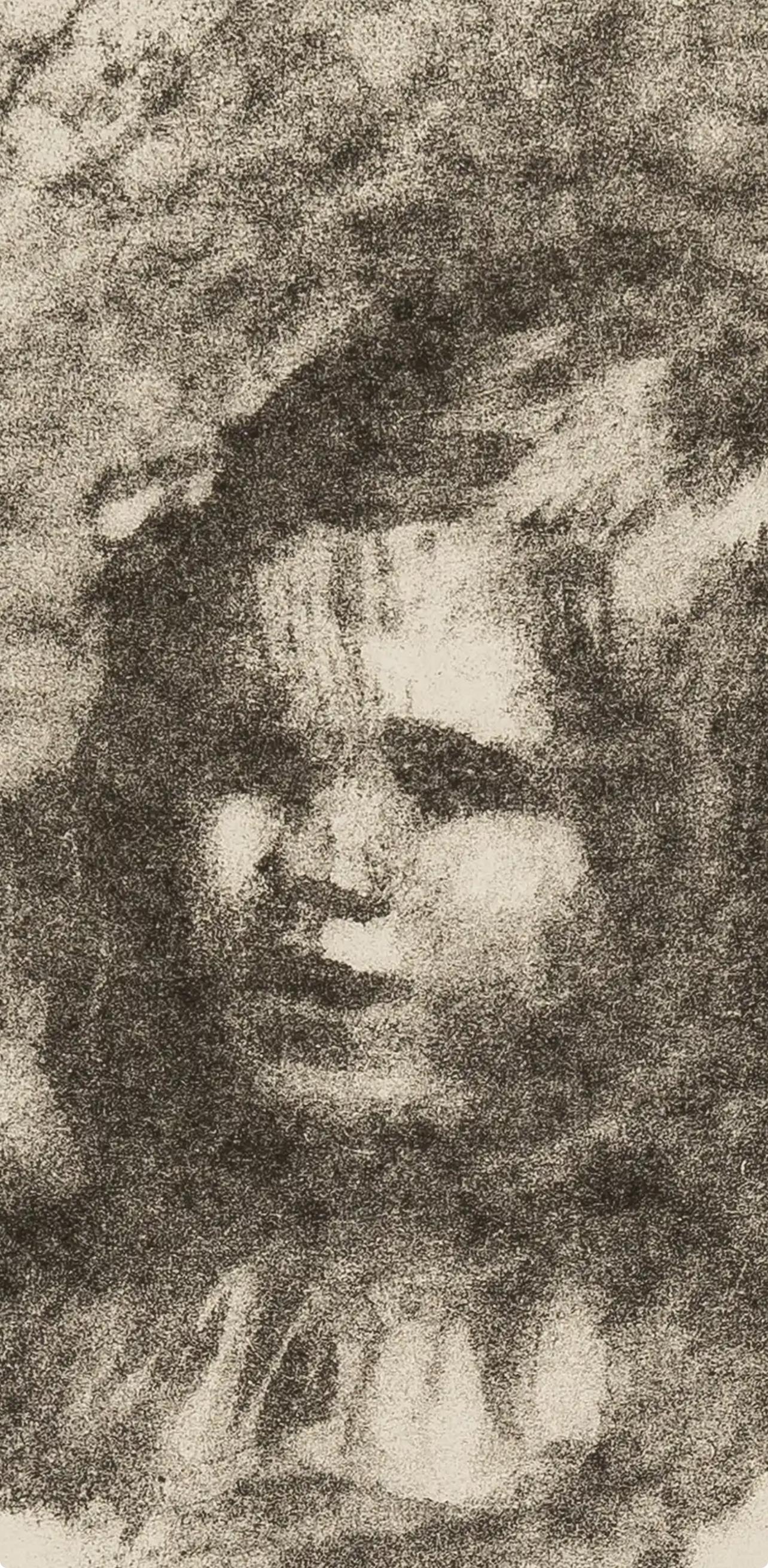 Renoir, Claude Renoir tourné à gauche, Les Lithographies de Renoir (d'après) - Beige Landscape Print par Pierre-Auguste Renoir