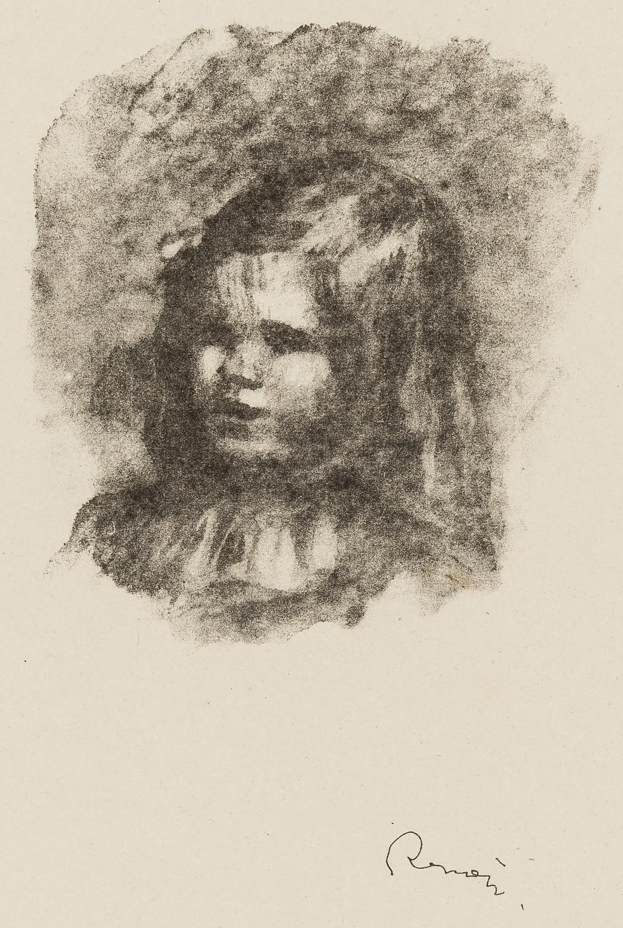 Renoir, Claude Renoir tourné a gauche, Les Lithographies de Renoir (after)