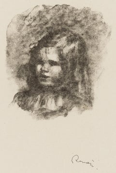 Vintage Renoir, Claude Renoir tourné a gauche, Les Lithographies de Renoir (after)