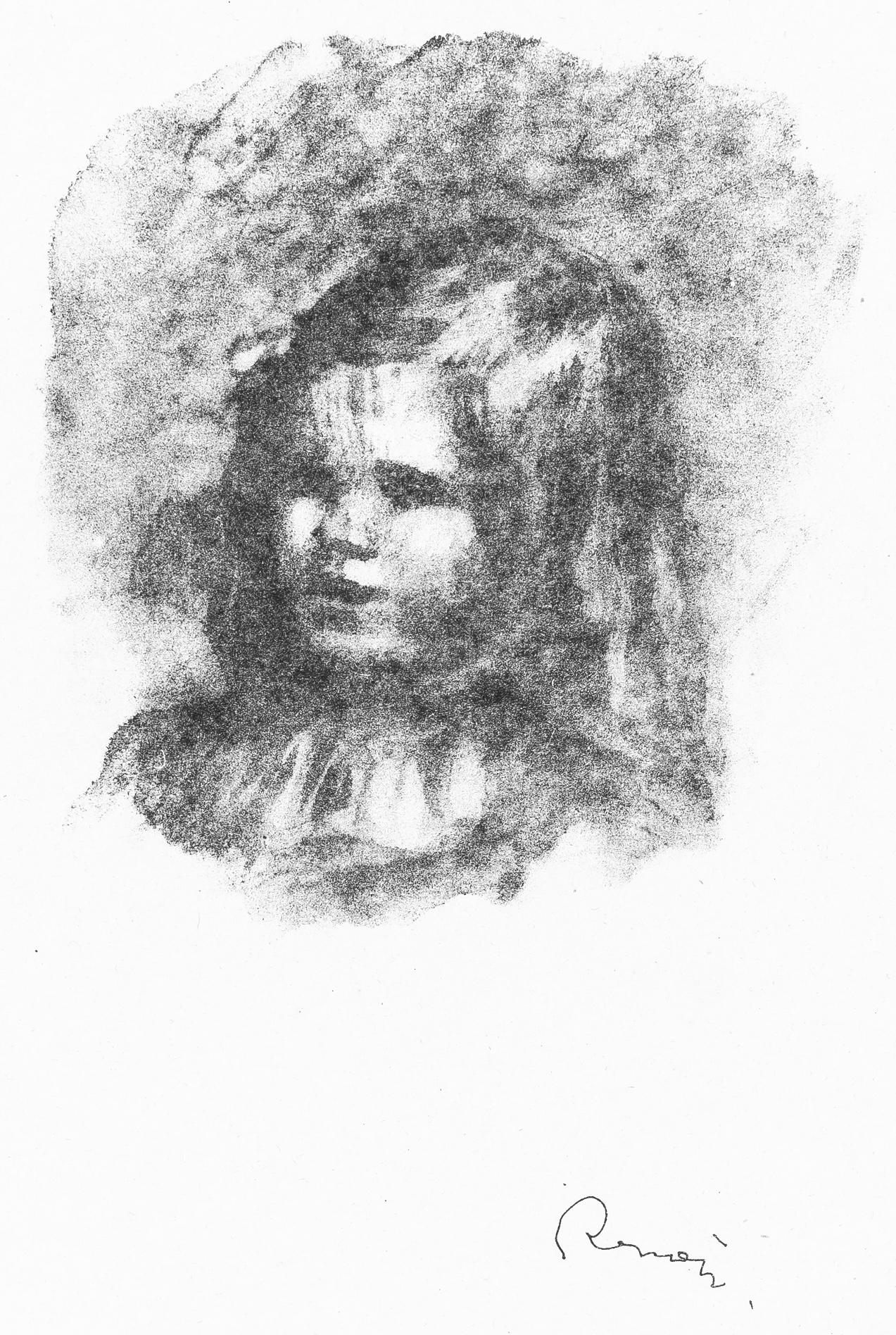 Renoir, Claude Renoir tourné a gauche, Les Lithographies de Renoir (after)