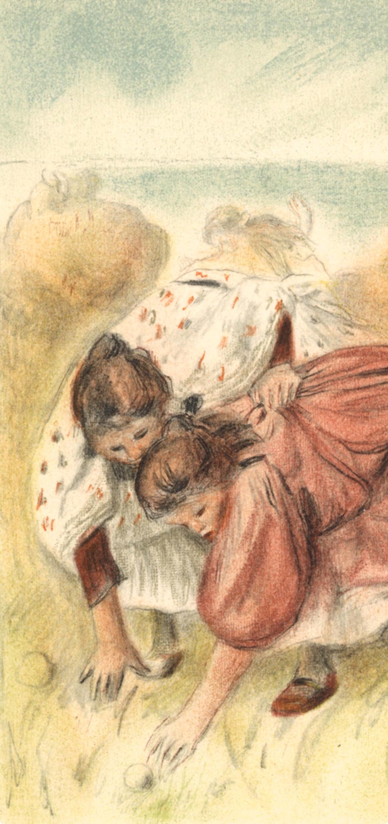 Renoir, Enfants jouant a la balle, Les Lithographies de Renoir (after) - Print by Pierre-Auguste Renoir