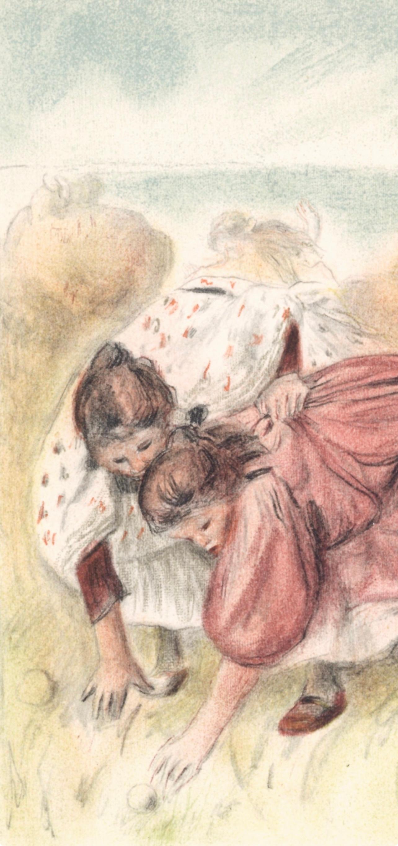 Renoir (tariff free*), Enfants jouant a la balle (after) - Print by Pierre-Auguste Renoir