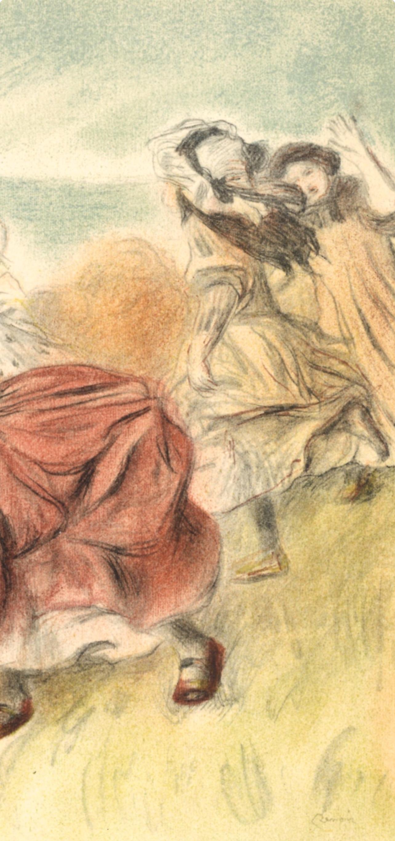 Renoir, Enfants jouant a la balle, Les Lithographies de Renoir (after) - Impressionist Print by Pierre-Auguste Renoir