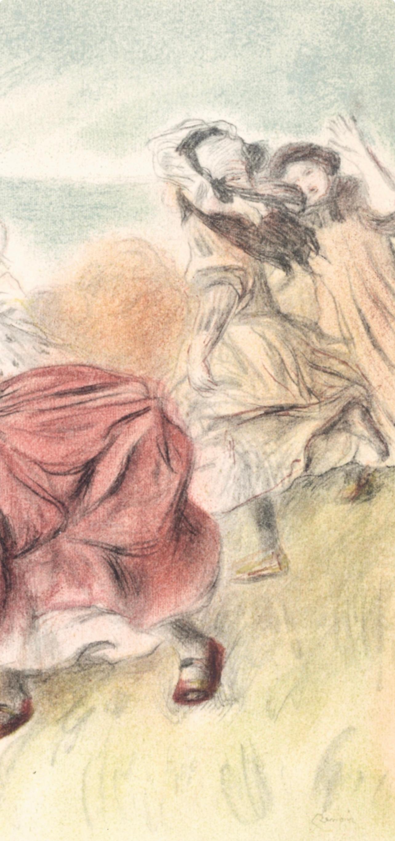 Renoir (tariff free*), Enfants jouant a la balle (after) - Impressionist Print by Pierre-Auguste Renoir