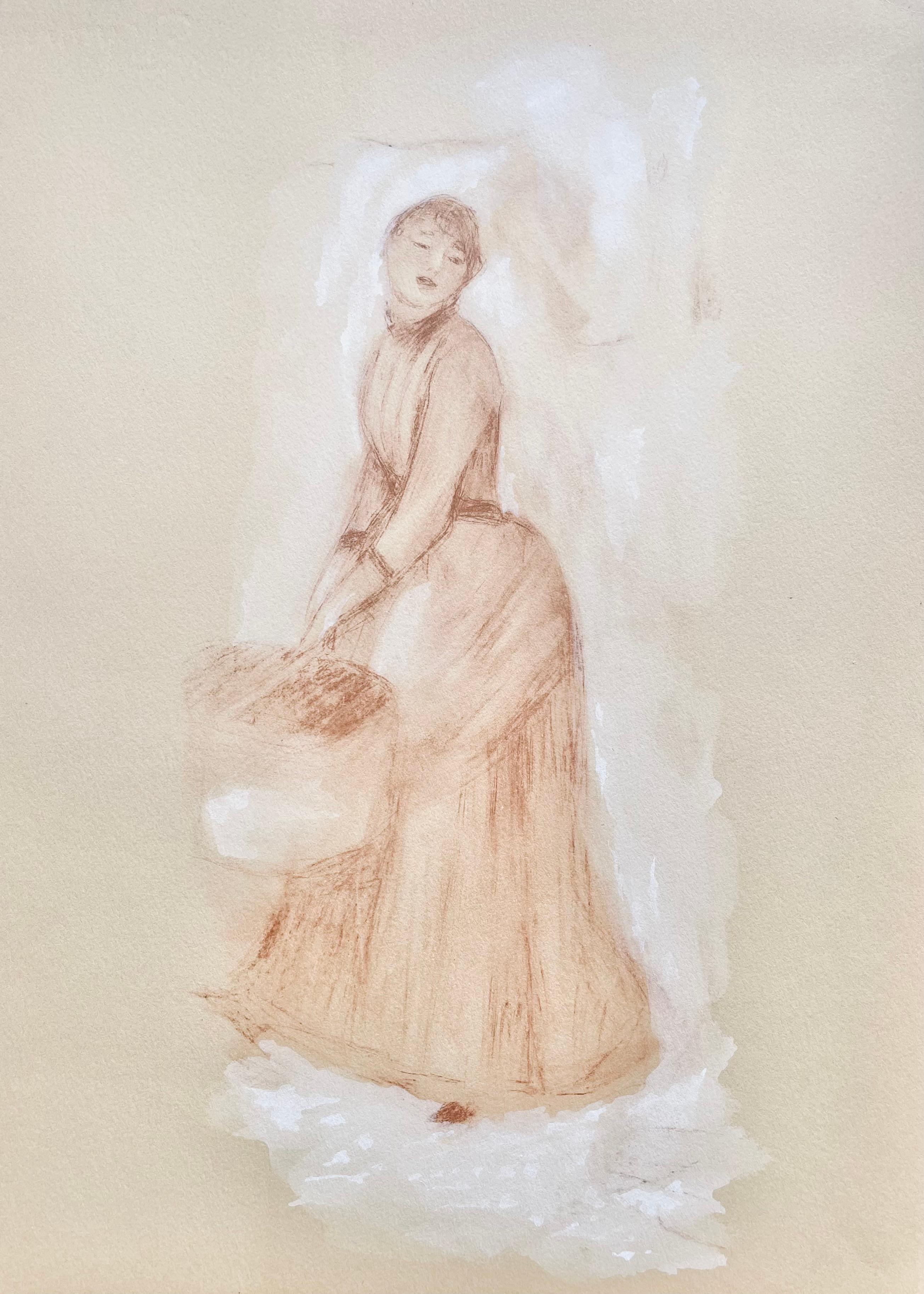 Medium: Lithograph and stencil on vélin d’Arches Johannot paper
Year: 1948
Paper Size: 15 x 10.75 inches
Inscription: Unsigned and unnumbered, as issued
Notes: From the folio, Seize Aquarelles et Sanguines de Renoir, 1948. Published by Éditions des