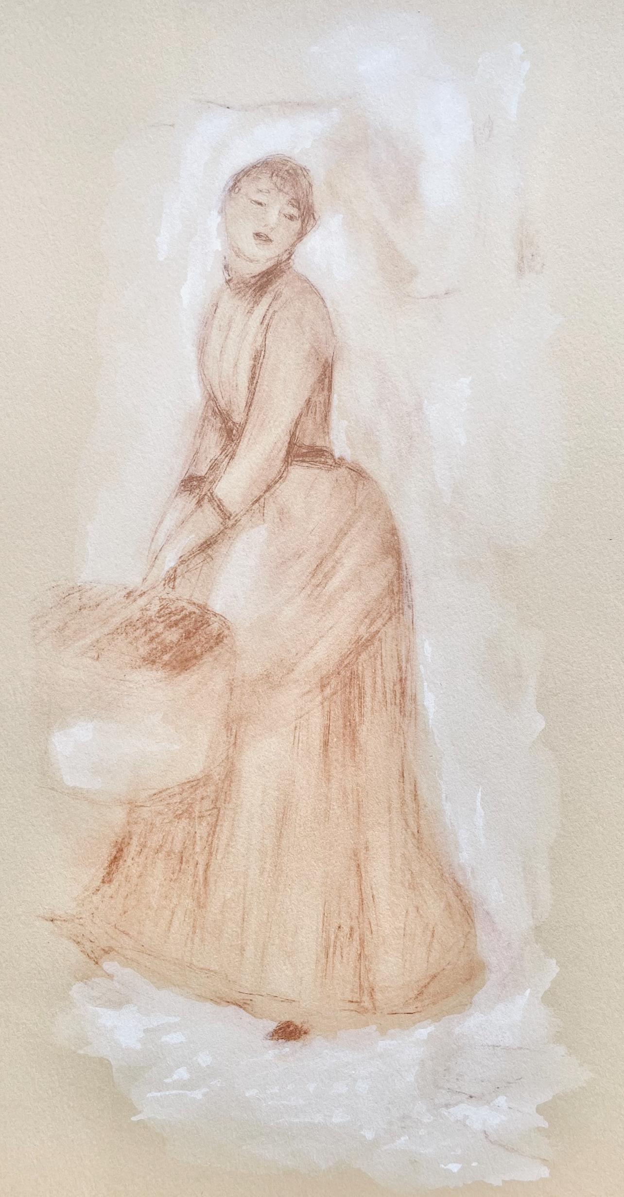 Renoir, Étude pour Les Parapluies, Seize Aquarelles et Sanguines (after)