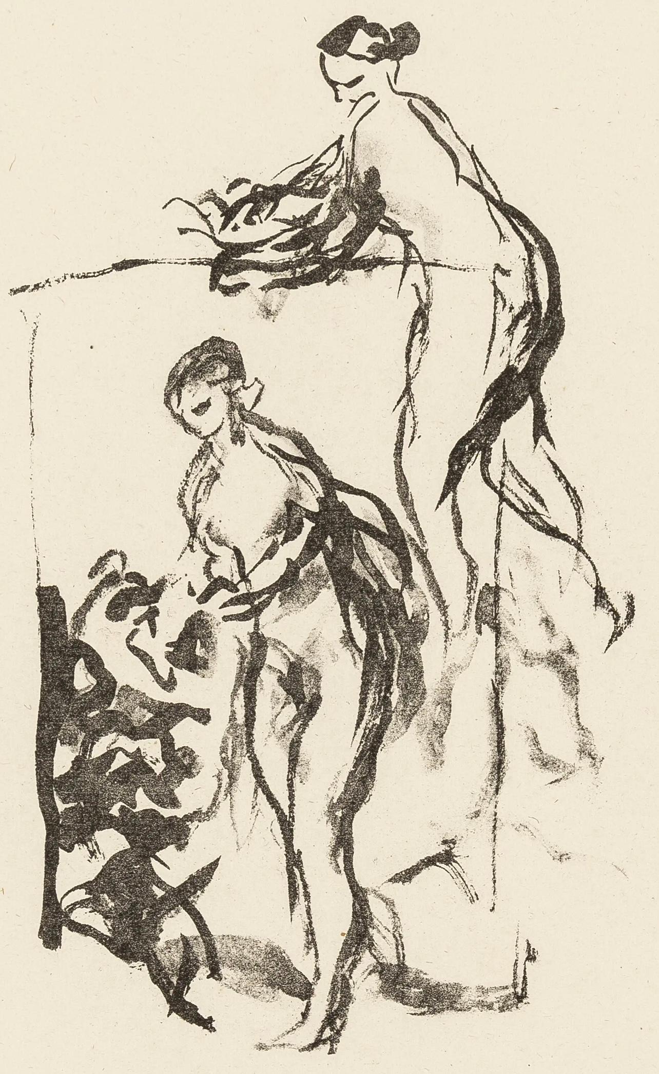 Renoir, Femme au cep de vigne, Les Lithographies de Renoir (after) - Print by Pierre-Auguste Renoir