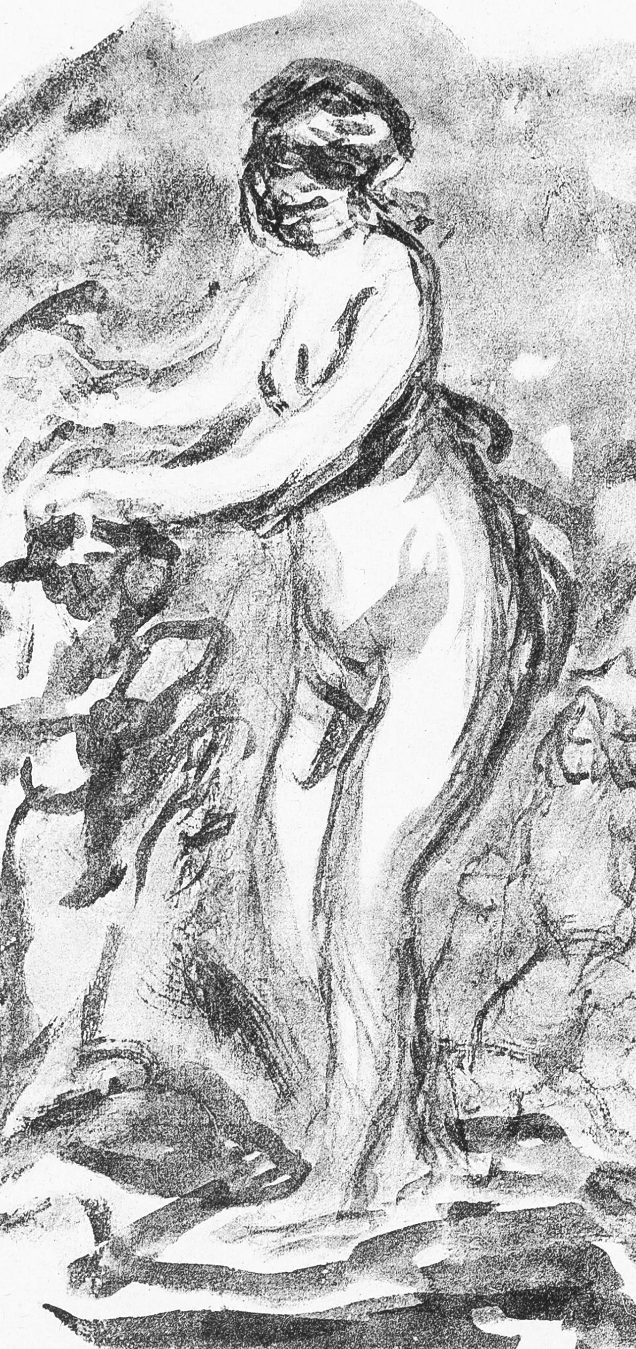 Renoir (tariff free*), Femme au cep de vigne (after) - Print by Pierre-Auguste Renoir