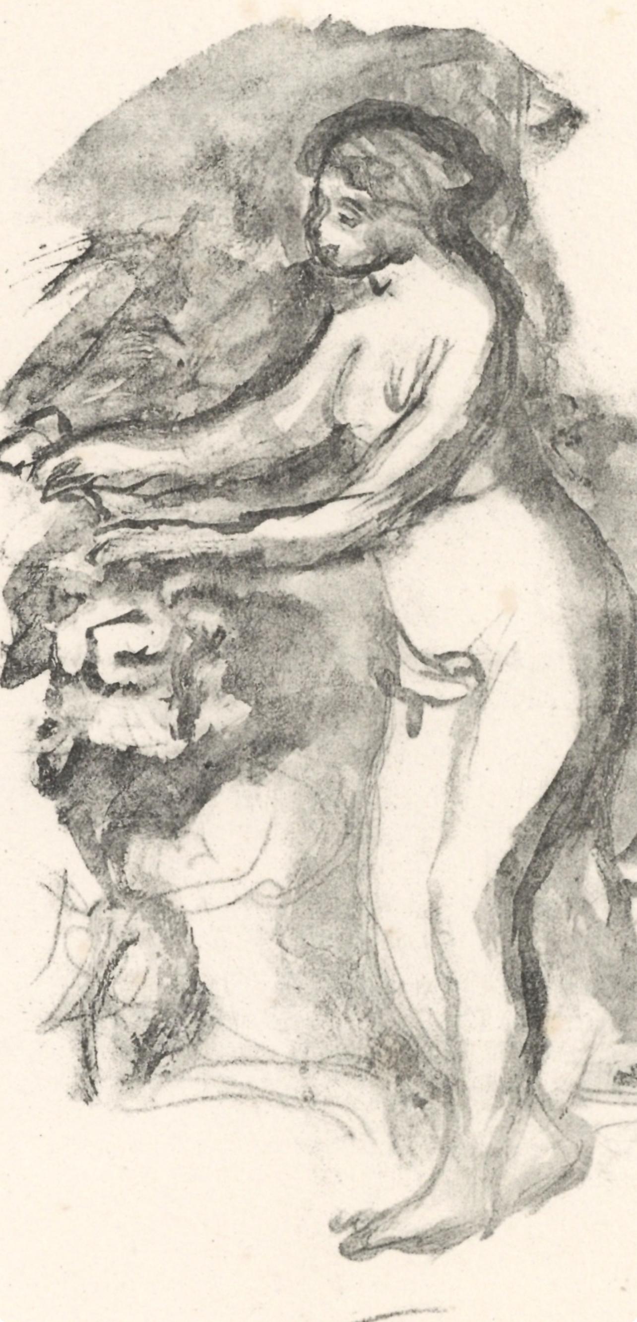 Renoir, Femme au cep de vigne, Les Lithographies de Renoir (after) - Impressionist Print by Pierre-Auguste Renoir