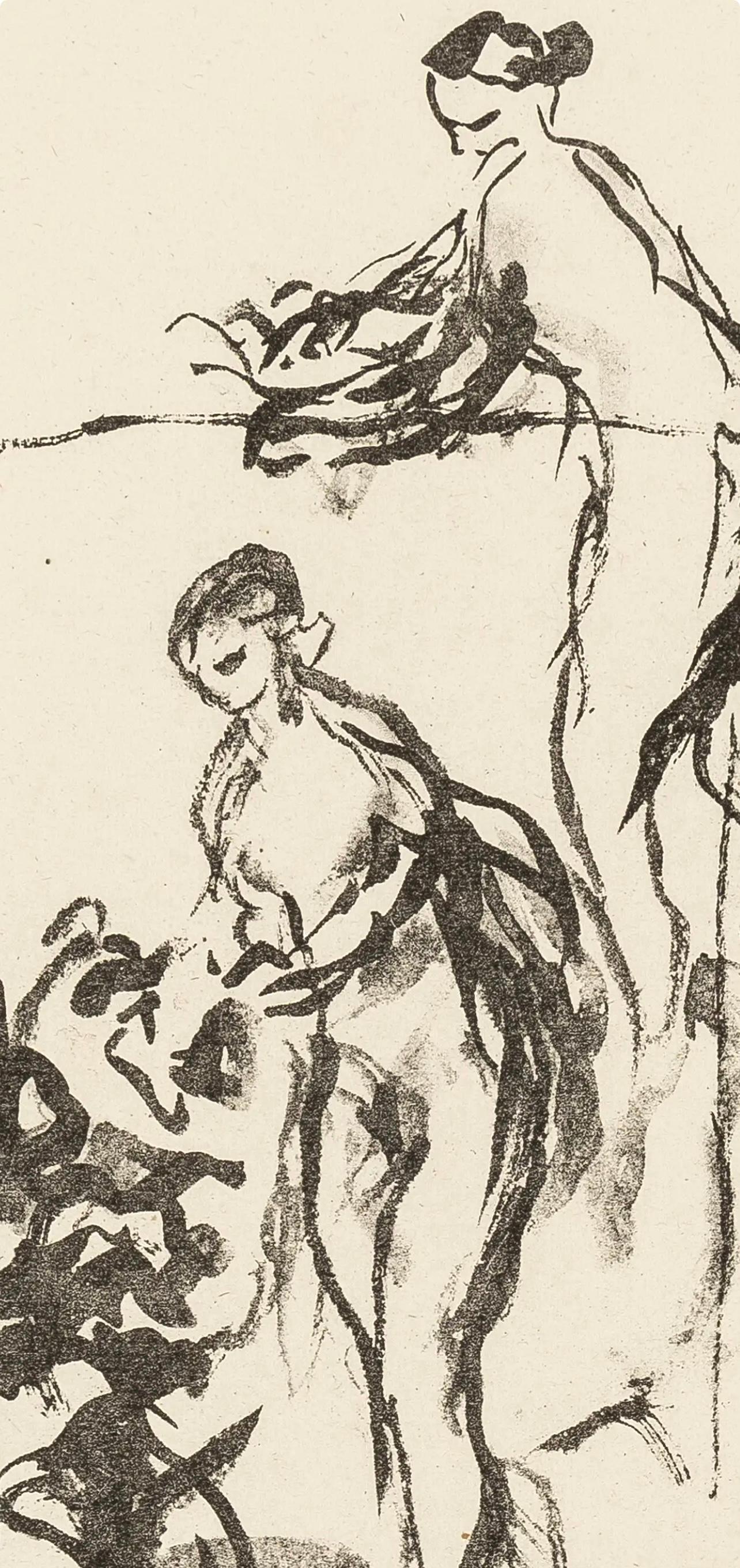 Renoir, Femme au cep de vigne, Les Lithographies de Renoir (after) - Impressionist Print by Pierre-Auguste Renoir