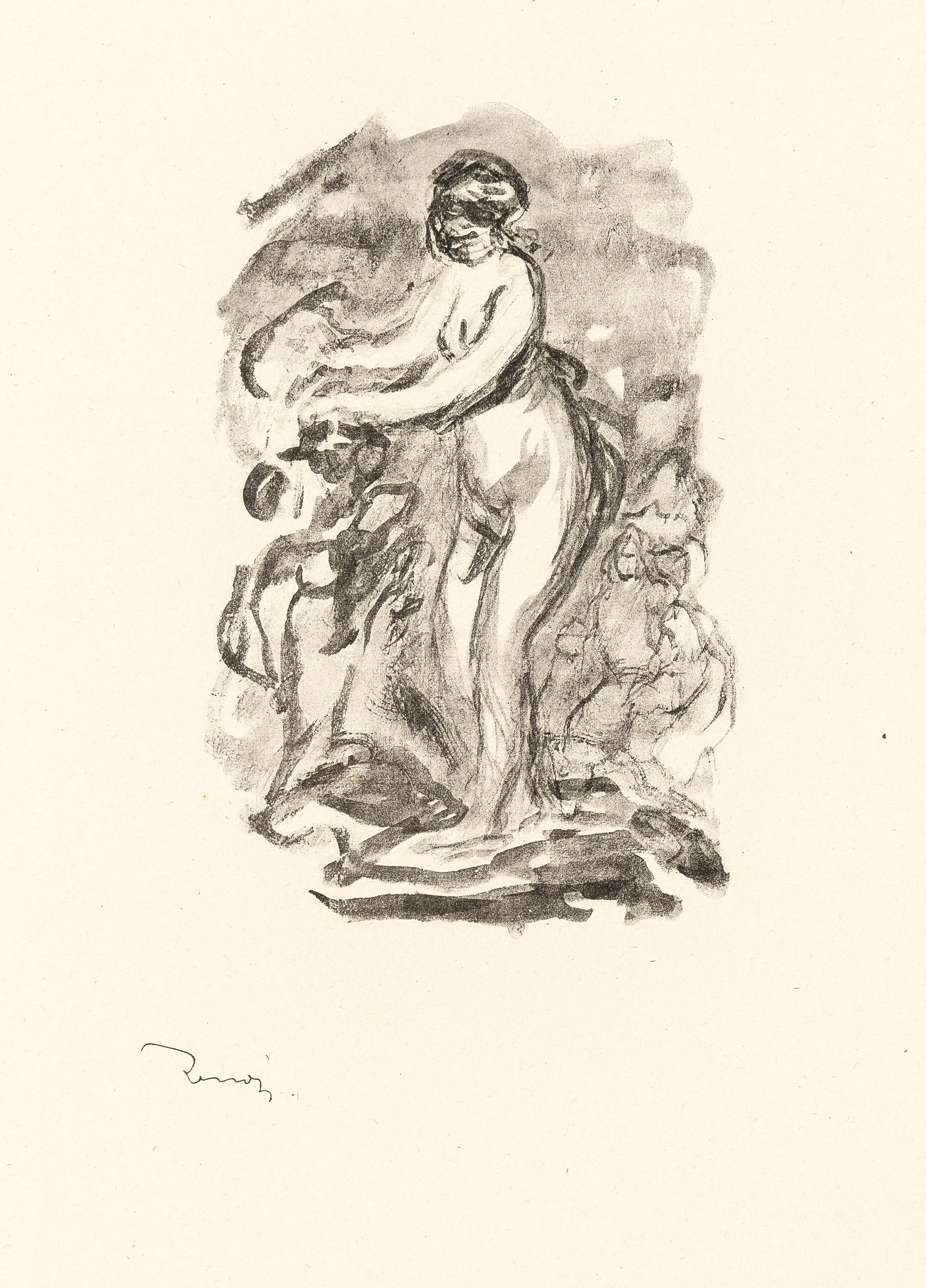 Renoir, Femme au cep de vigne, Les Lithographies de Renoir (after) For Sale 1