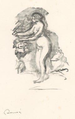 Vintage Renoir, Femme au cep de vigne, Les Lithographies de Renoir (after)