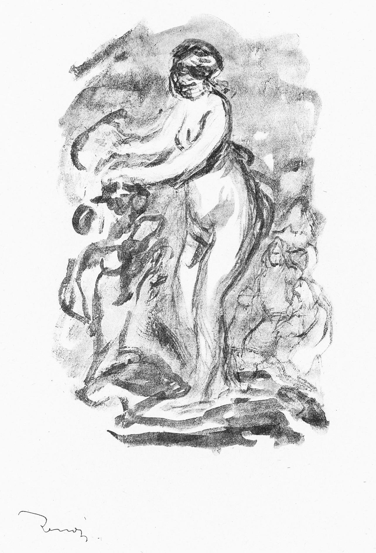 Renoir, Femme au cep de vigne, Les Lithographies de Renoir (nach)