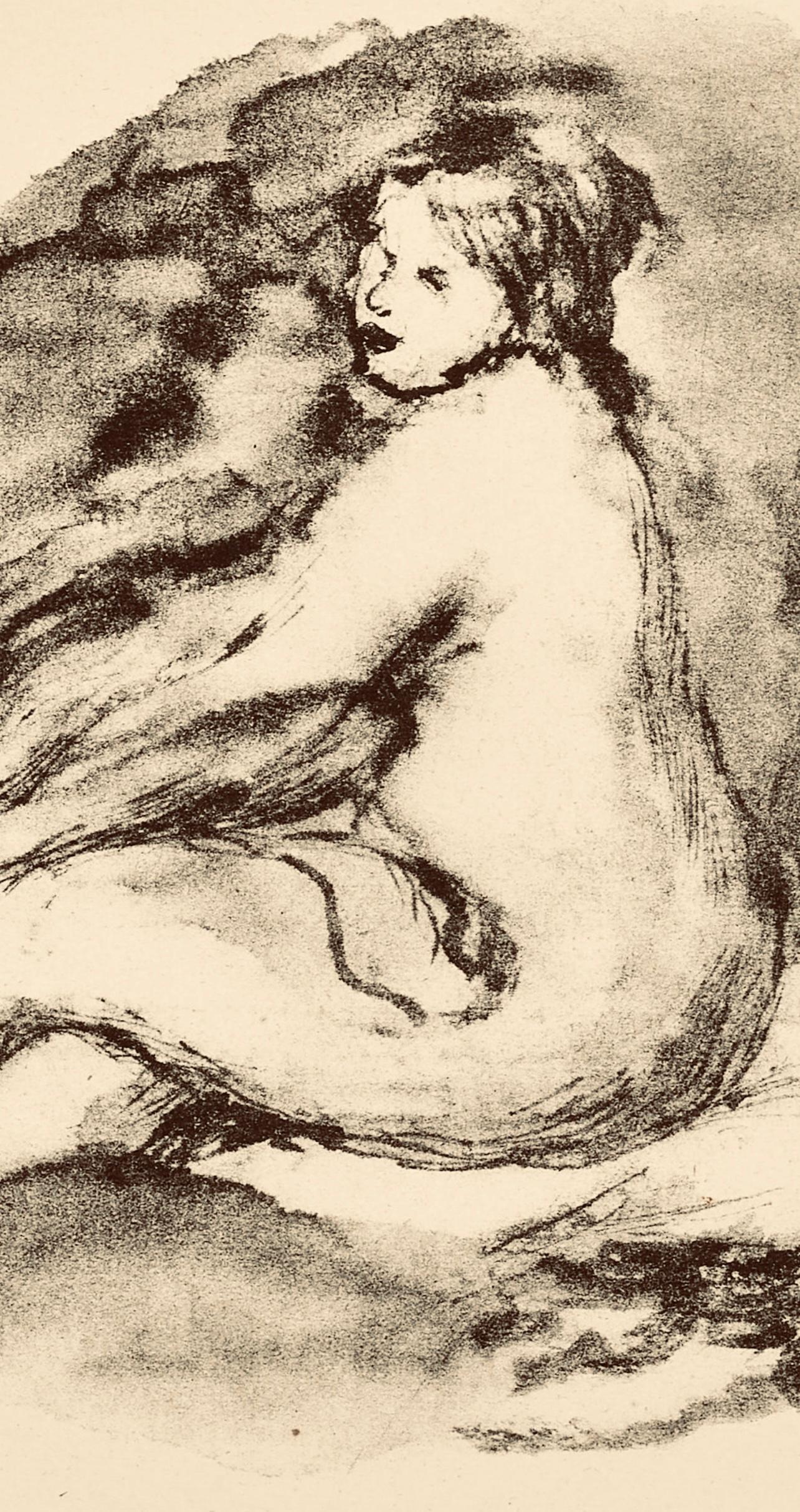 Renoir, Femme nue assisse, Les Lithographies de Renoir (after) - Print by Pierre-Auguste Renoir
